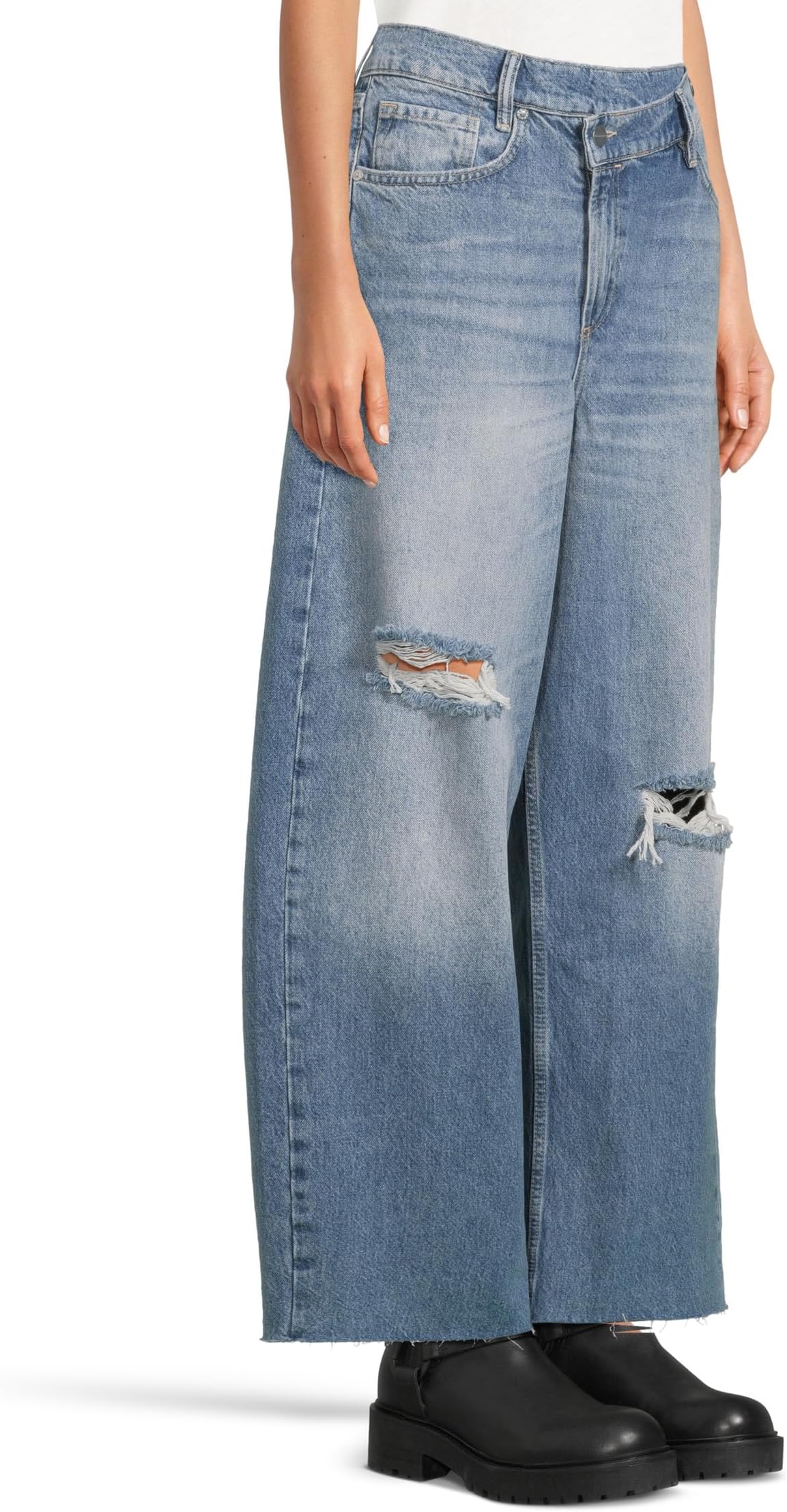 Джинсы AllSaints Aki Crossover Jean, цвет Light Indigo — фото 2