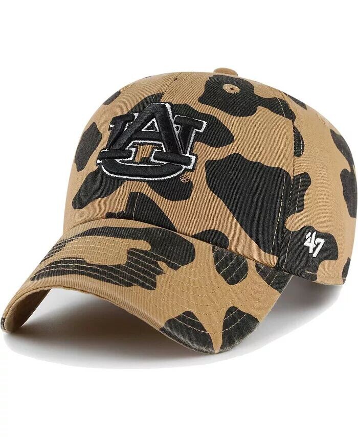 

Женская шапка Auburn Tigers Rosette Leopard Clean Up Adjustable '47 Brand