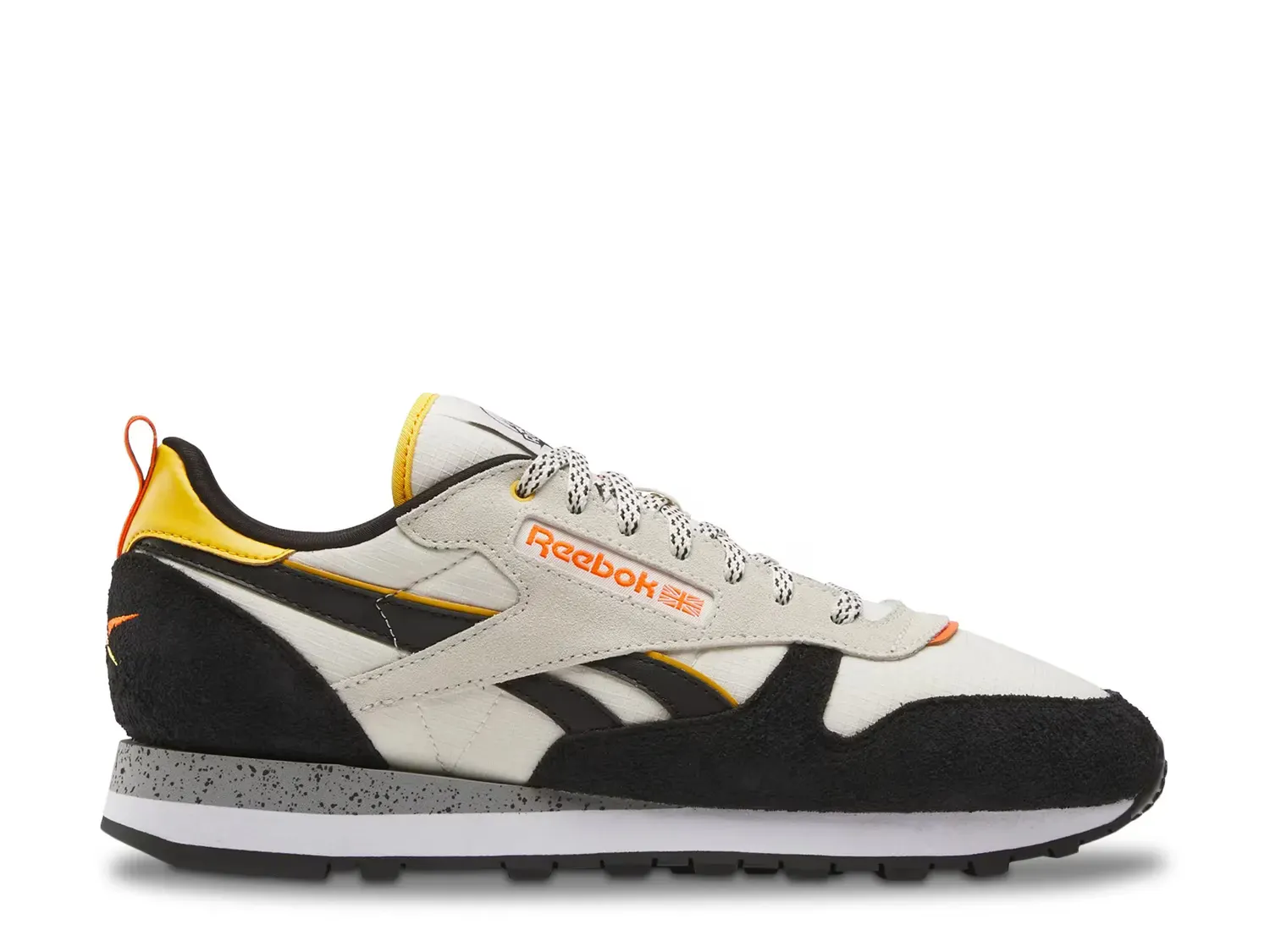 

Классические кожаные замшевые кроссовки Reebok, Black/Grey/White
