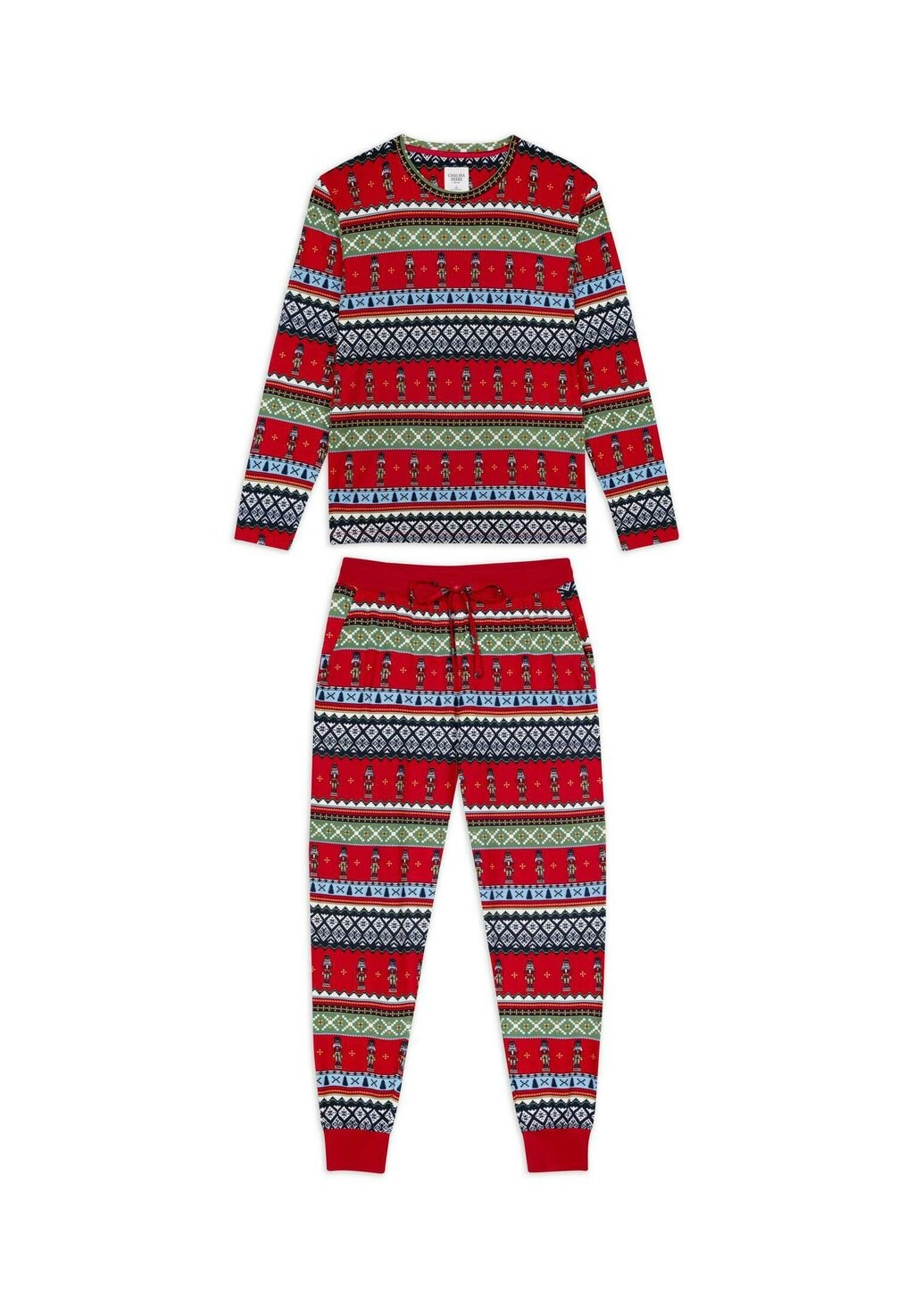 

Пижамный комплект SET FAIR ISLE NUTCRACKER PRINT Chelsea Peers, красный