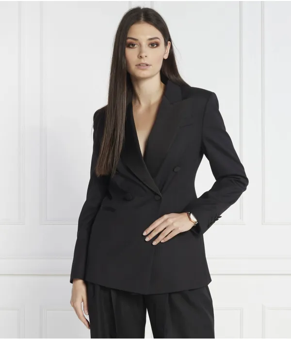 Элегантная шерстяная куртка джатукса Regular fit Boss, черный — фото 3
