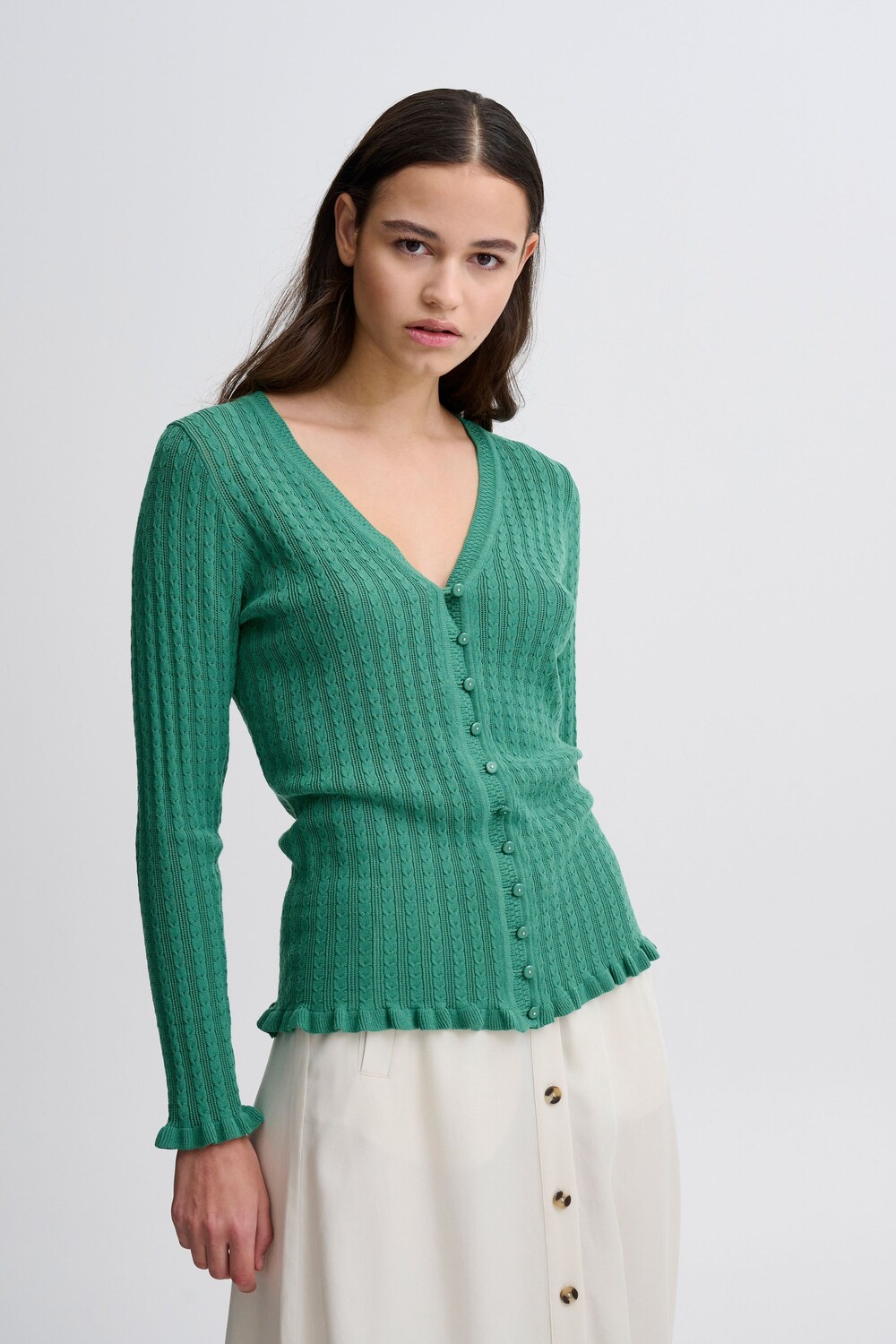 

Кардиган Atelier Rêve Strickjacke IRFANTINO CA 20117546, зеленый