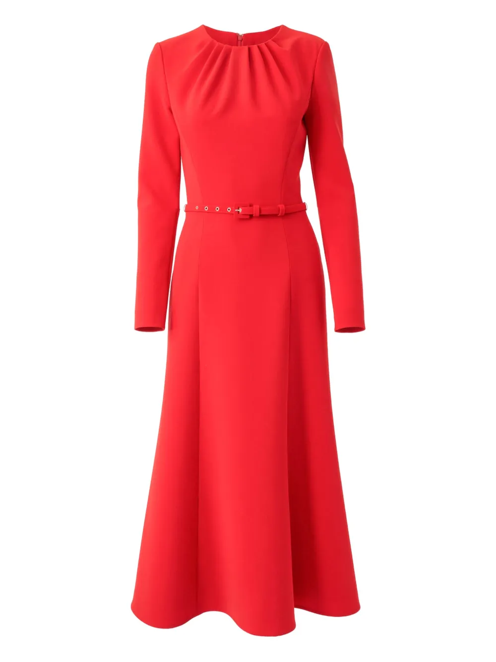 

Платье миди с поясом Carolina Herrera, красный