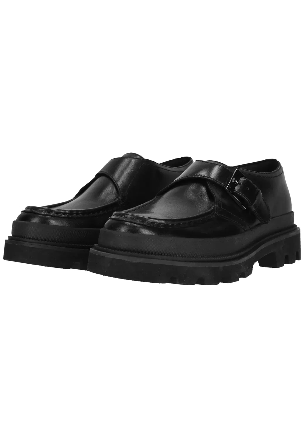 Мокасины кожаные Clarks, black — фото 2