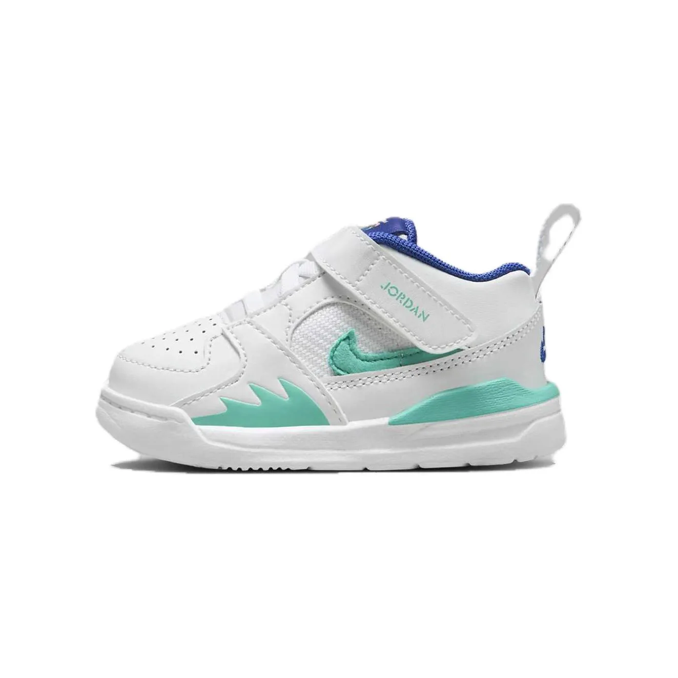 Jordan Stadium 90 Slip Resistant Abrasion Resistant низкие детские кроссовки White Green