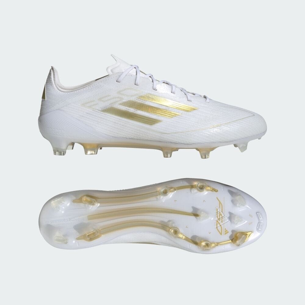 

Бутсы Adidas F50 ELITE FG / For natural grass, цвет White/Gold Metallic/White