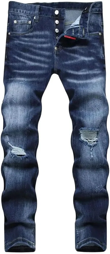 Джинсы Slim Fit Ripped, 8
