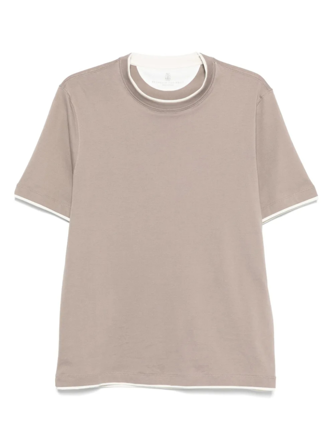 

Футболка из хлопка Brunello Cucinelli, коричневый