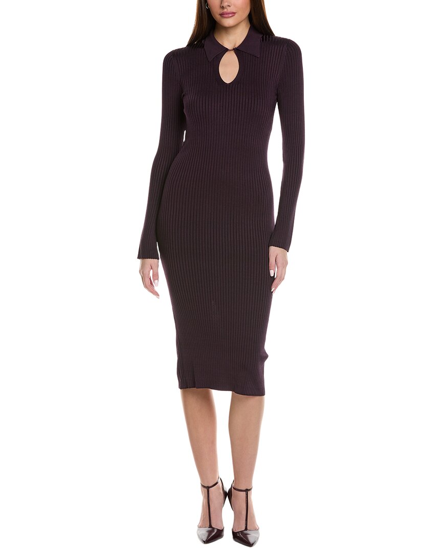 

Вязаное платье с воротником Reiss Ronnie, цвет plum