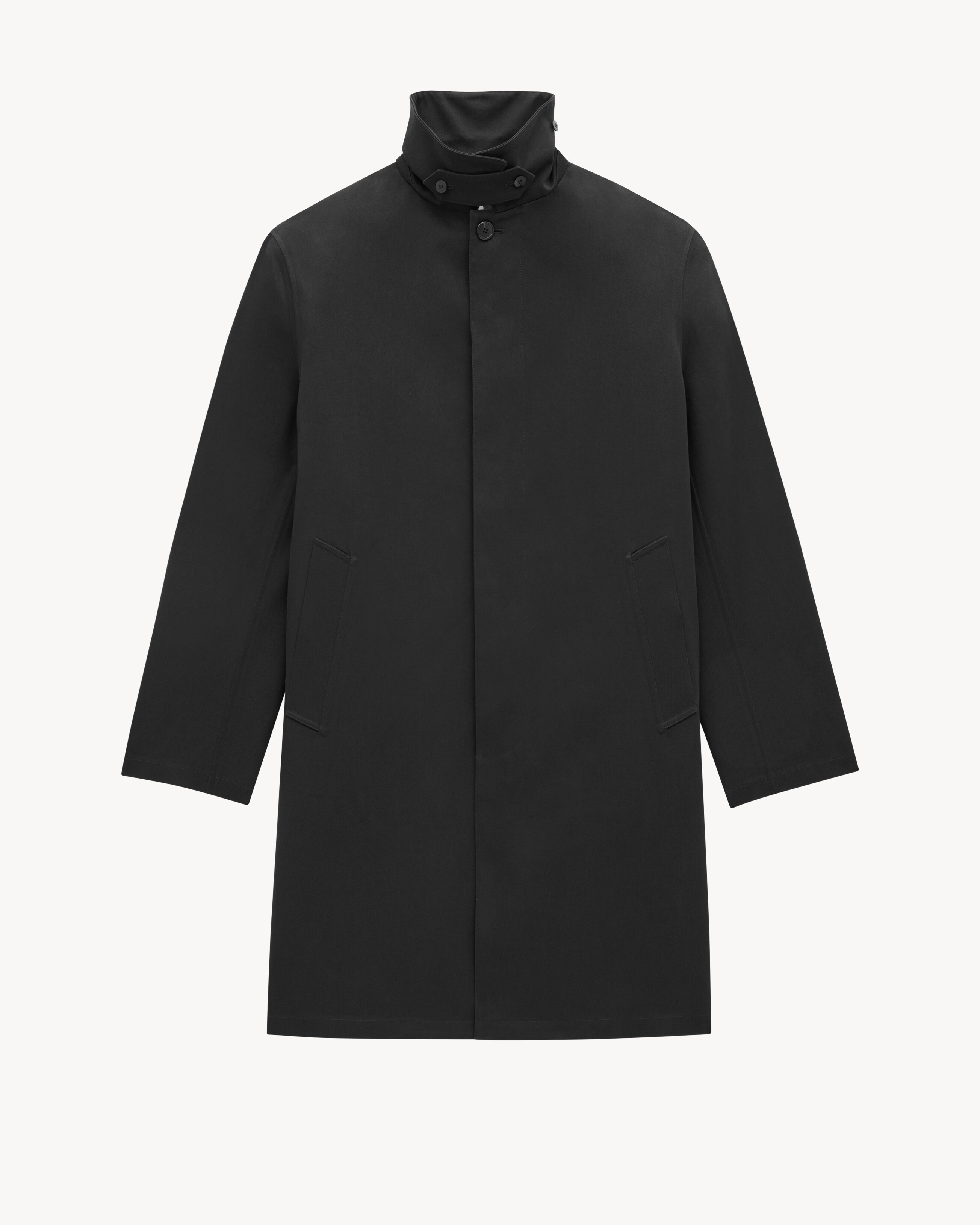Пальто из водоотталкивающей ткани Saint Laurent, черный — фото 4