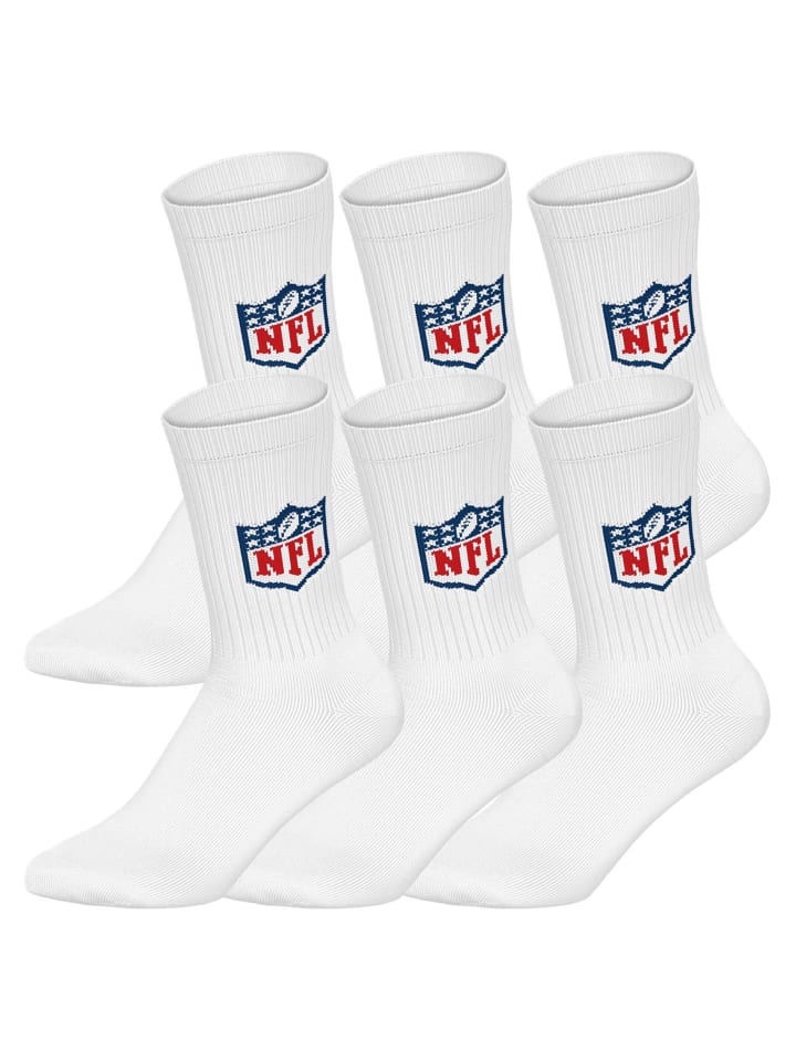 

NFL Носки, 6 пар, белые