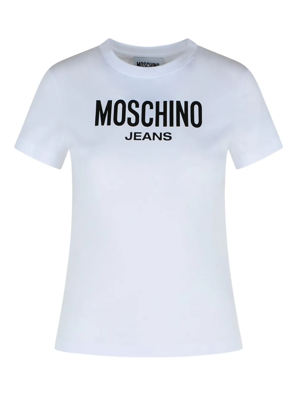 

Хлопковая футболка с логотипом MOSCHINO JEANS, белый