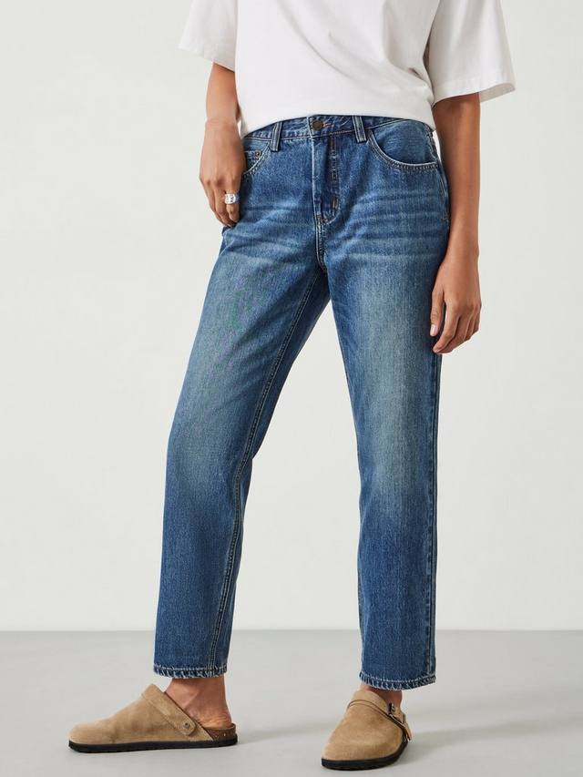 

Прямые джинсы для бойфренда HUSH, цвет Vintage Washed Blue