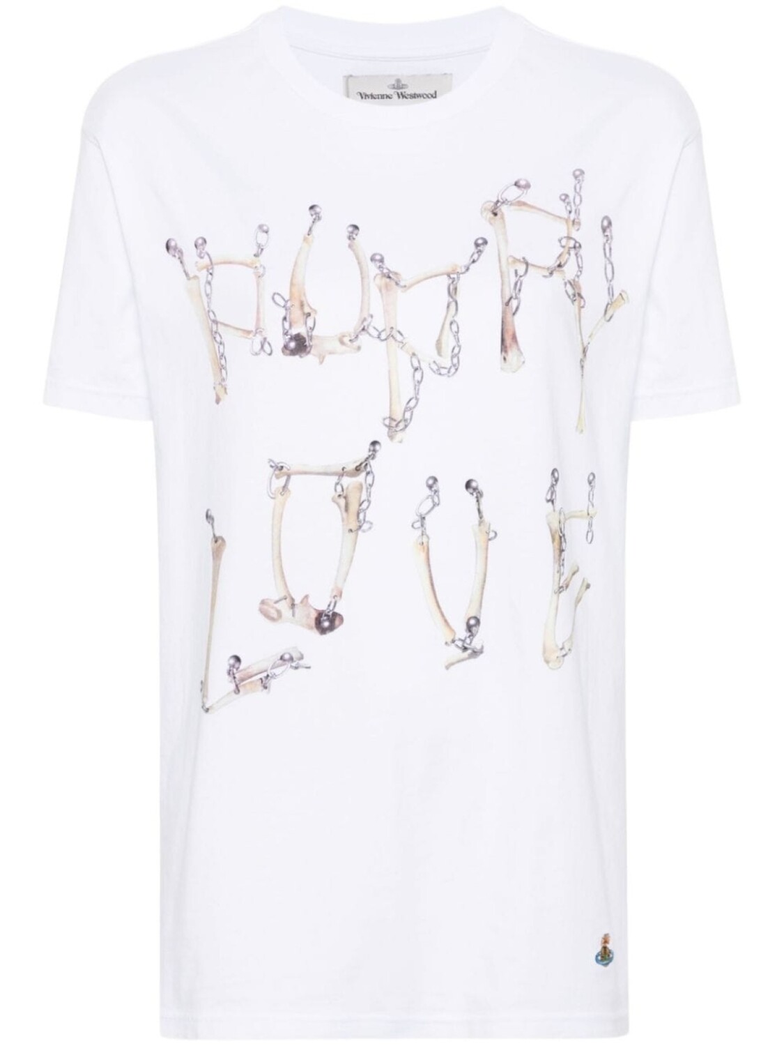 

Vivienne Westwood футболка Bones 'n Chain, белый