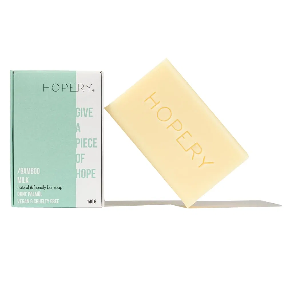 Веганское мыло Hopery Bamboo Milk без пальмового масла 140 г Hopery
