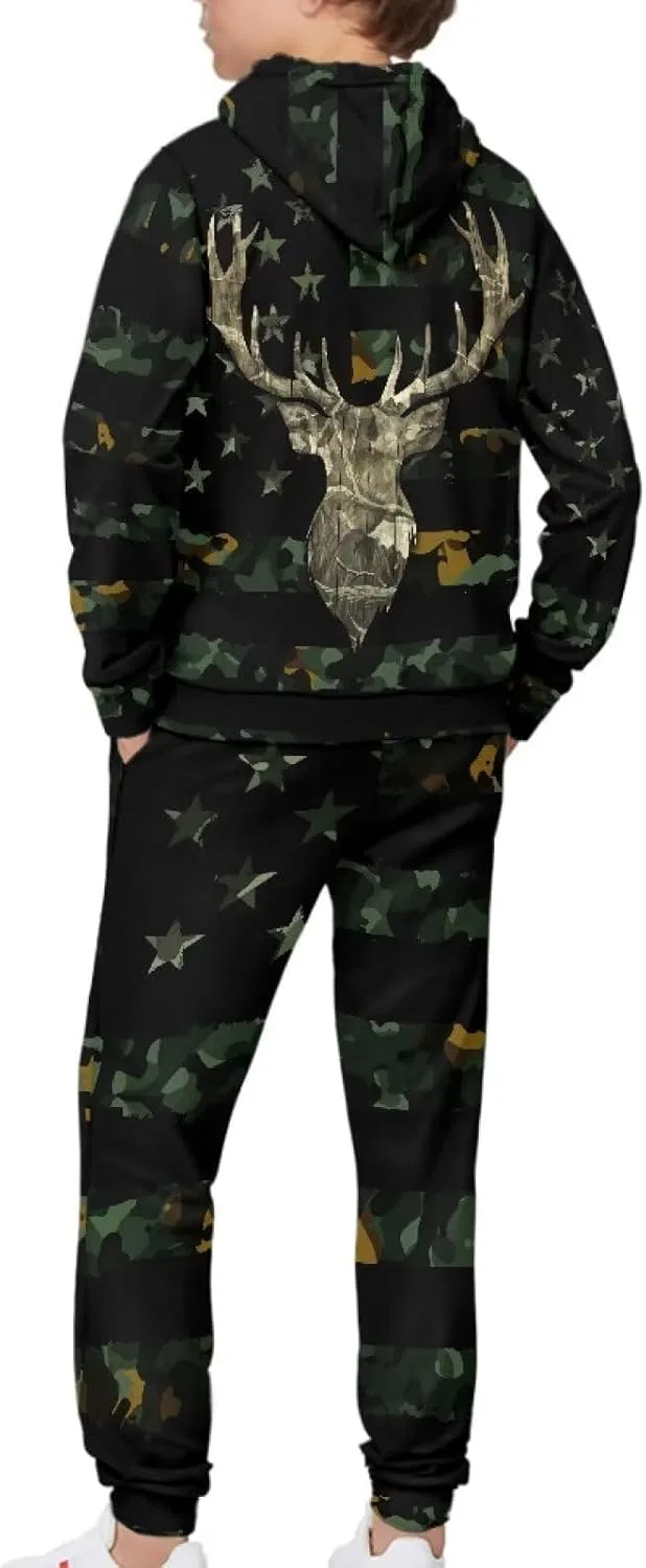 Спортивный костюм для девочек DISNIMO, Deer Camo Green — фото 2