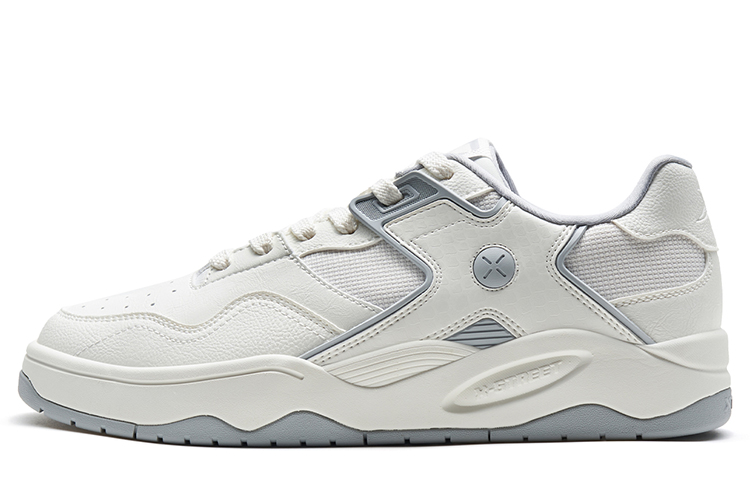 

XTEP Мужские низкие скейтерские кеды Sail White/Smoke Gray, цвет Sail White/Smoke Gray
