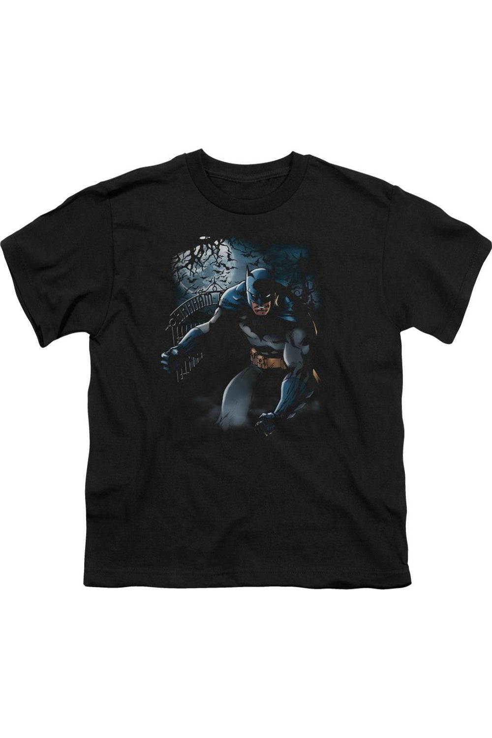 

Футболка с коротким рукавом для детей Batman "Свет Луны" Gildan, черный