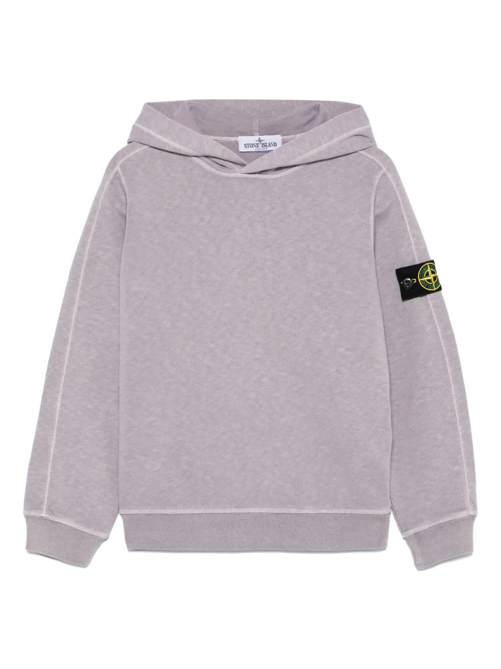 

Худи с нашивкой Compass Stone Island Junior, фиолетовый