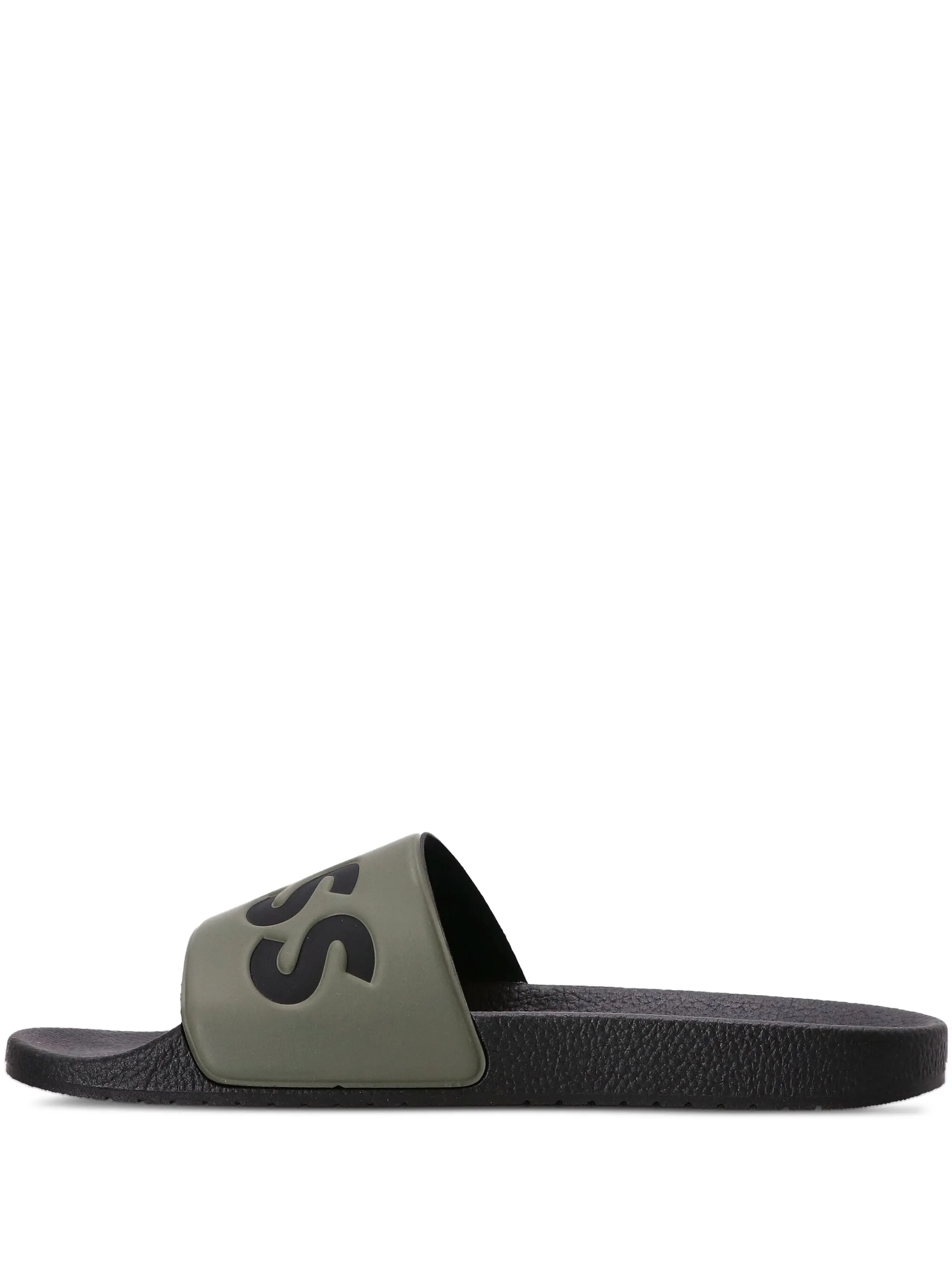 

Шлепанцы с тисненым логотипом Boss, черный