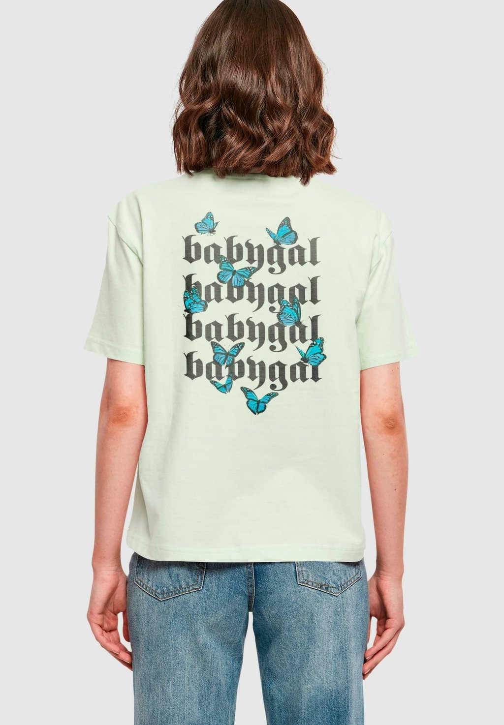 

Футболка с принтом BABYGAL Mister Tee, зеленый