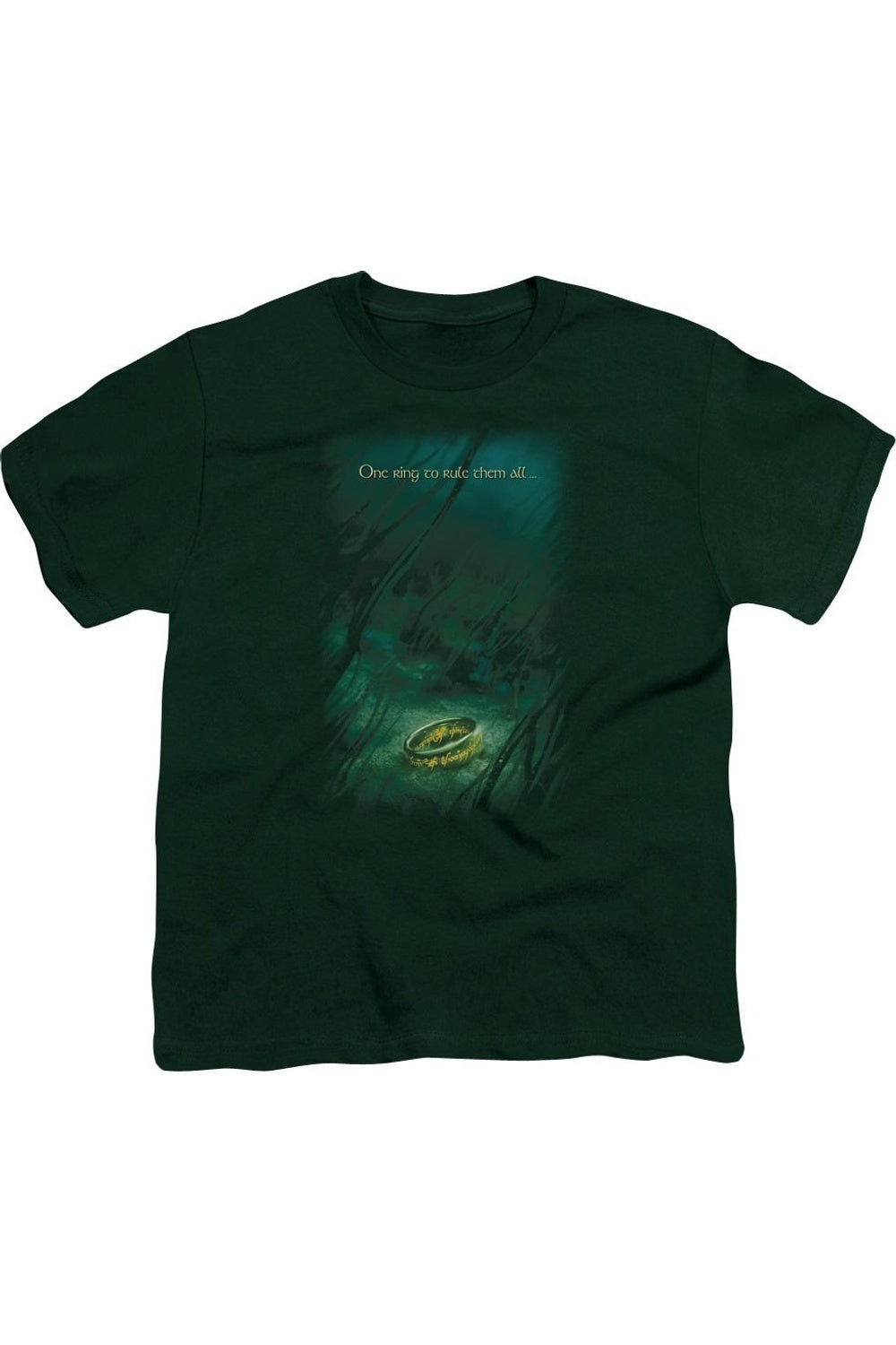 

Футболка с коротким рукавом для детей "Кольцо из Властелина Колец" Gildan, зеленый