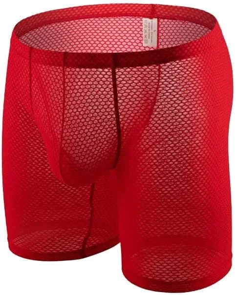 Боксеры Mesh Boxer Briefs, Red — фото 4