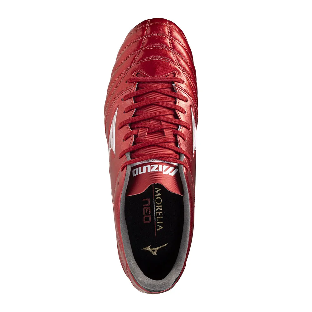 Футбольные бутсы Mizuno Morelia Neo IV Pro AG, красный — фото 4