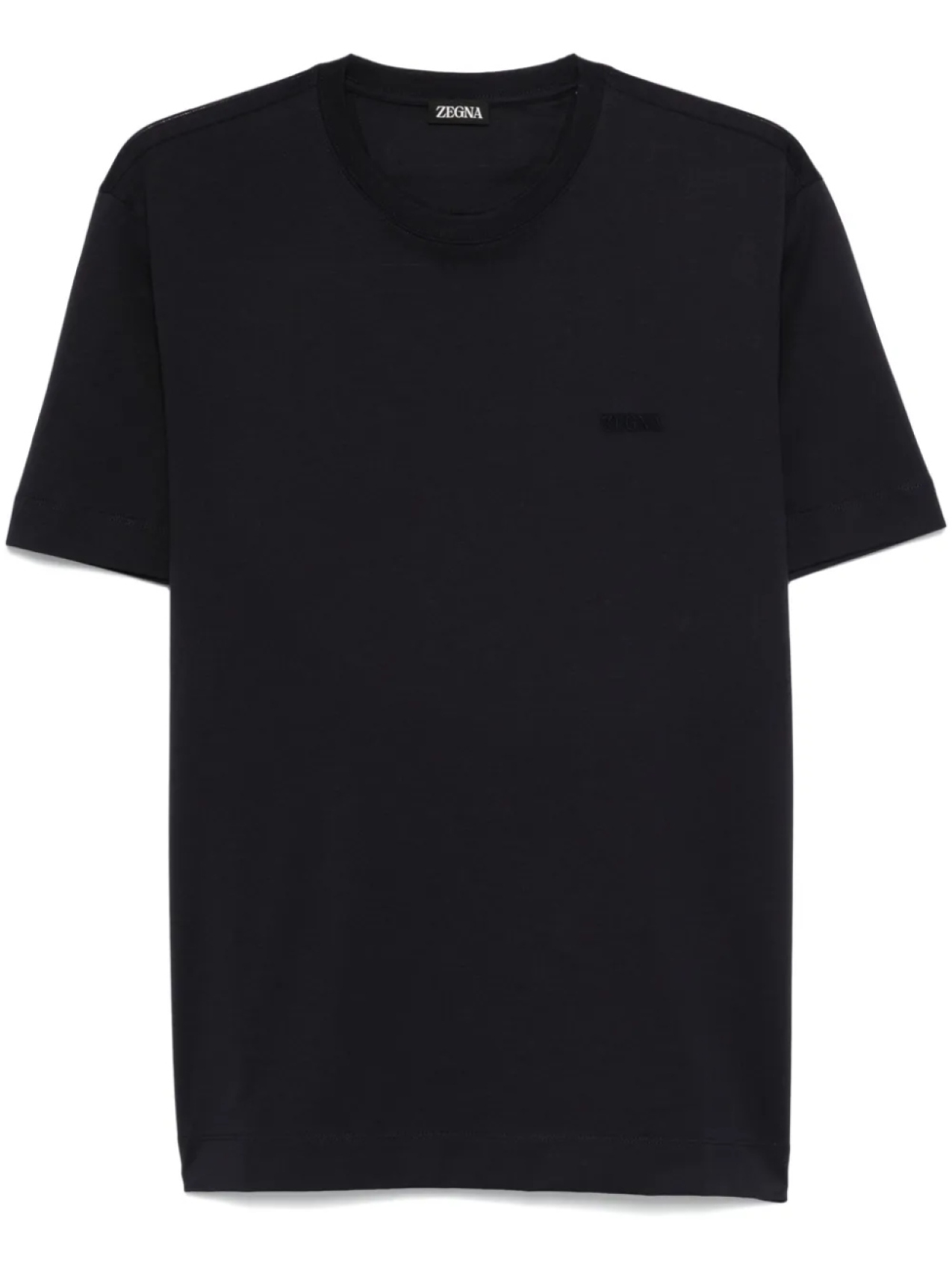 

Футболка с вышитым логотипом Zegna, синий