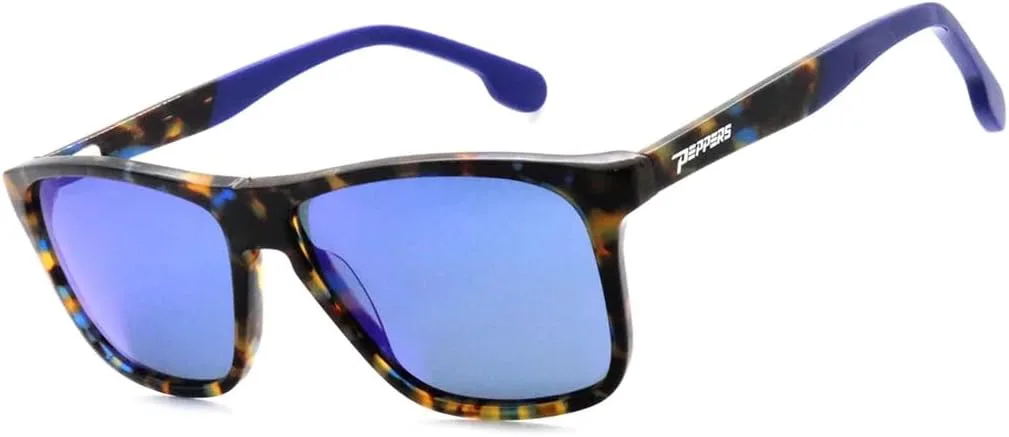 

Очки Generic Peppers Riptide Shiny Blue Tortoise с дымчатыми поляризованными линзами поставляются в комплекте с солнцезащитными очками Diamond Blue Mirror, Blue