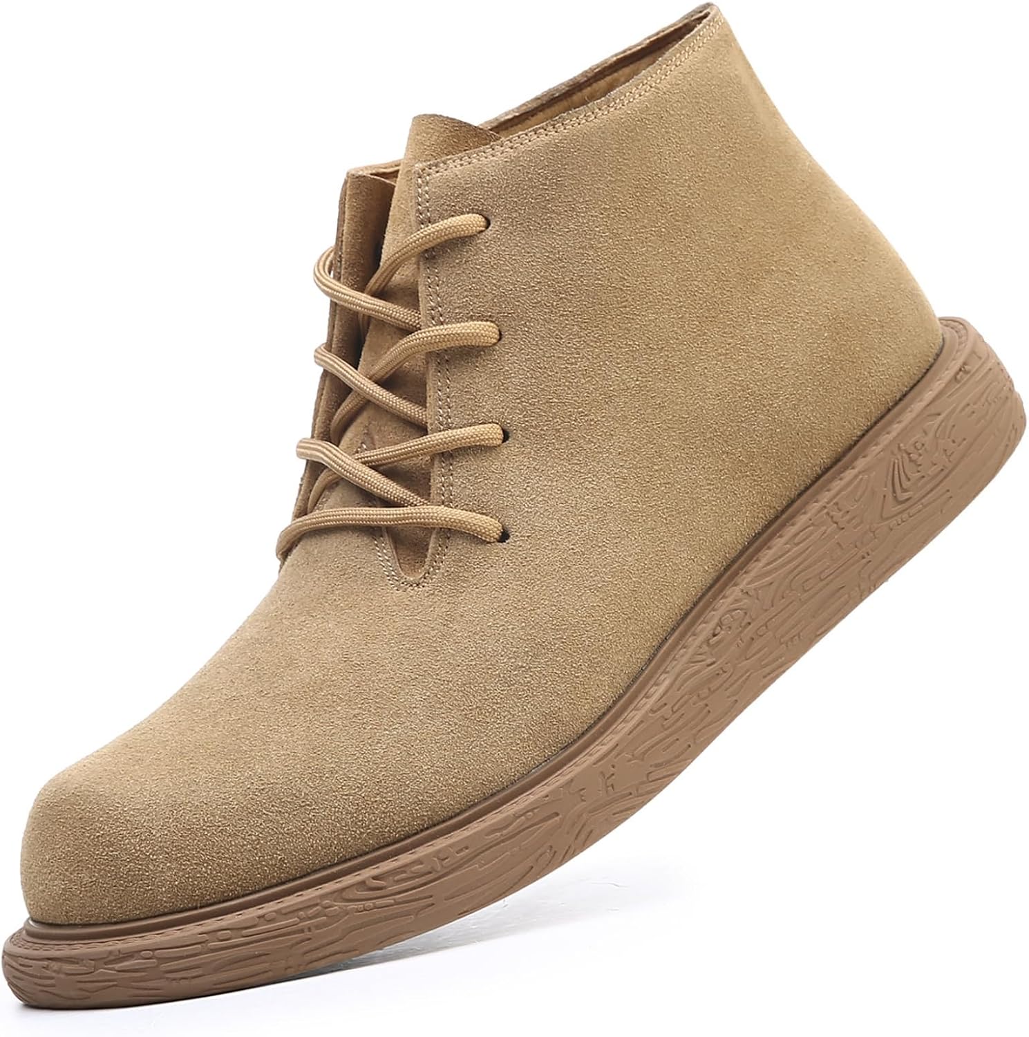 

Мужские ботинки чукка из натуральной замши, шнуровка, высокий верх, повседневные ботинки до щиколотки, комфортные, легкие, с нескользящей подошвой, дышащие, для прогулок, работы, повседневной носки, выходных и активного отдыха на улице Yrzhgdl,...