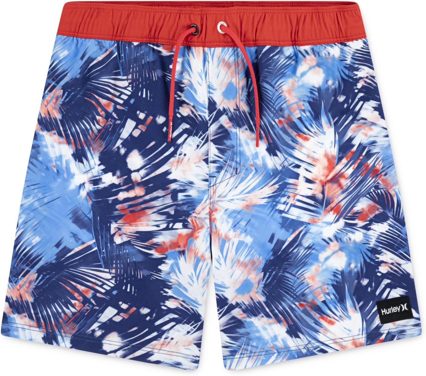 

Плавки Hurley Kids Distorted Palm Pull On Swim Trunk, цвет Deep Royal Blue