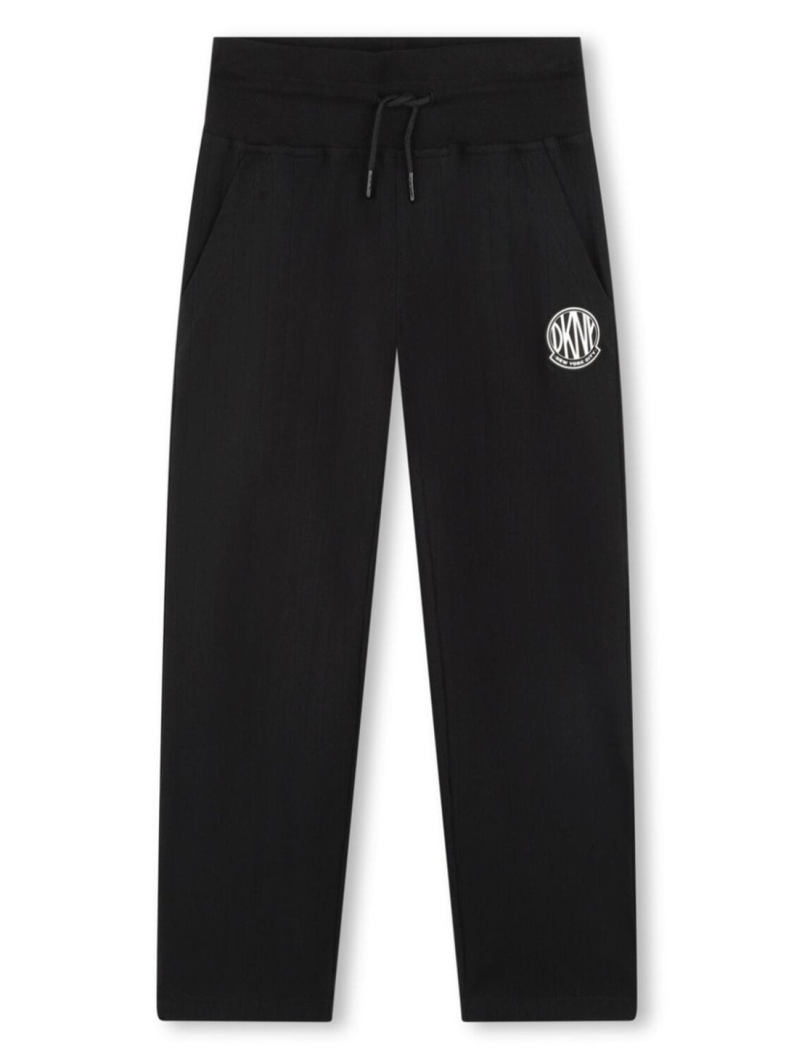 

Dkny Kids спортивные брюки с нашивкой-логотипом, черный