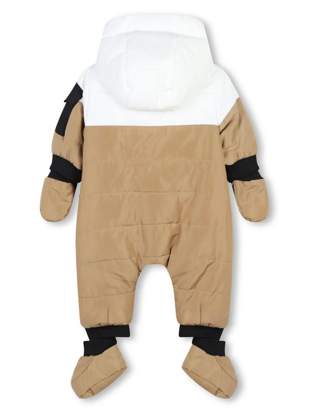 Комбинезон с капюшоном и логотипом BOSS Kidswear, нейтральный — фото 2