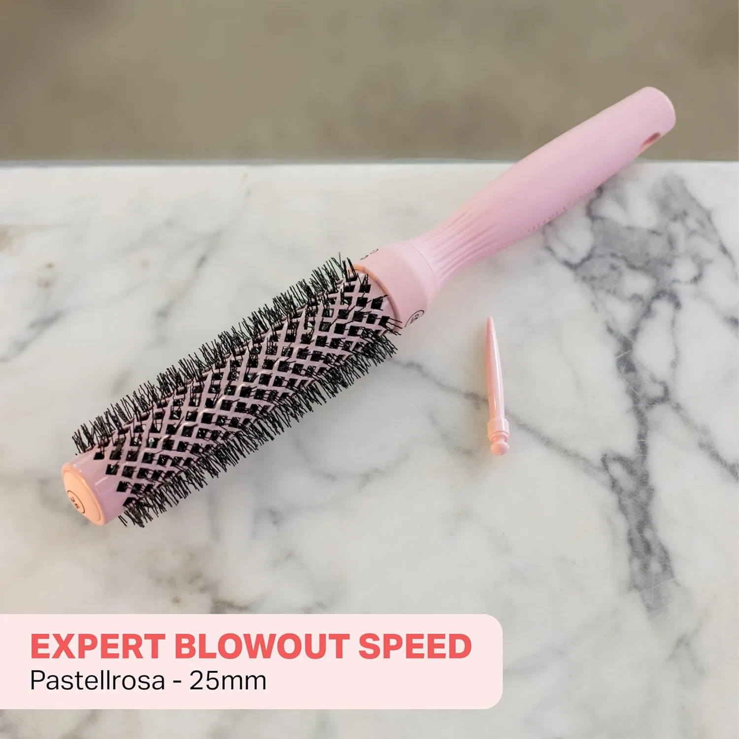 Круглая керамическая щетка Olivia Garden Expert Blowout Speed Pastel Pink 25 Olivia Garden — фото 2