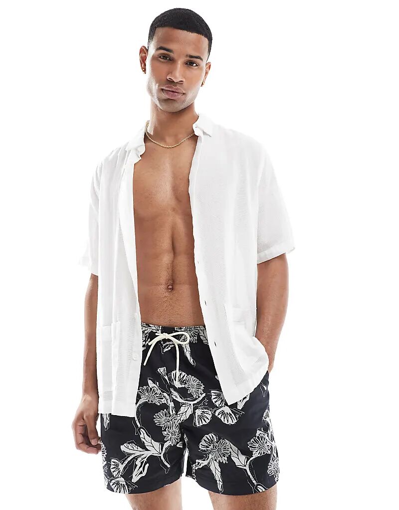 

Плавки Jack & Jones с черным цветочным принтом