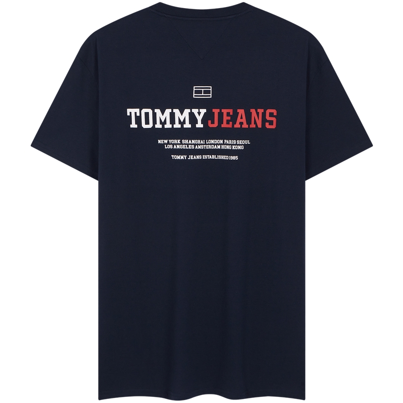 Футболка мужская navy blue c1g Tommy Hilfiger, черный — фото 4