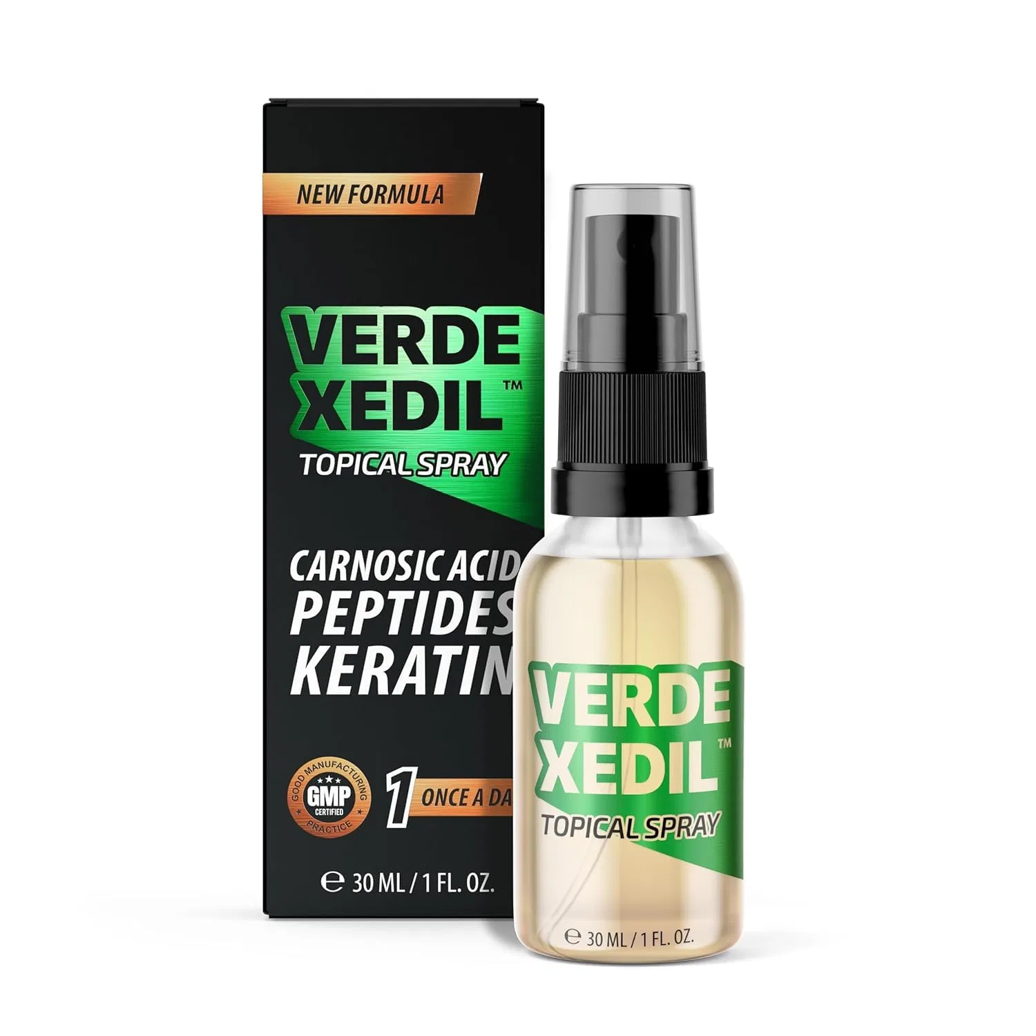 Спрей для волос Verdexedil с карнозиновой кислотой, пептидами и кератином Verdexedil