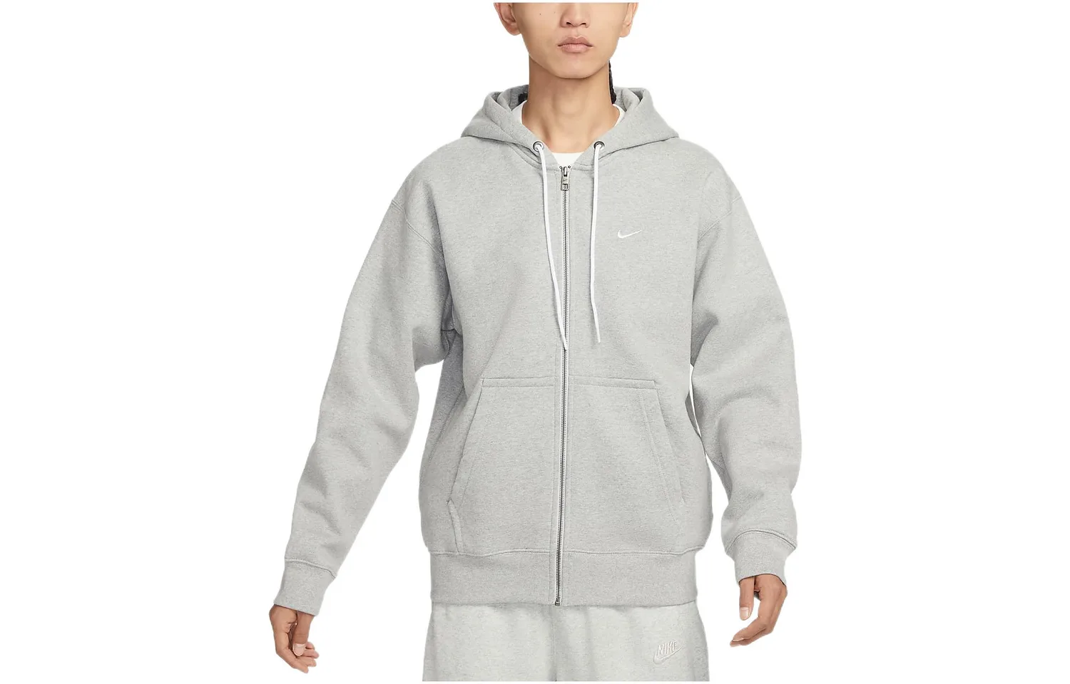 Nike Куртка Solo Swoosh мужская, серая — фото 4