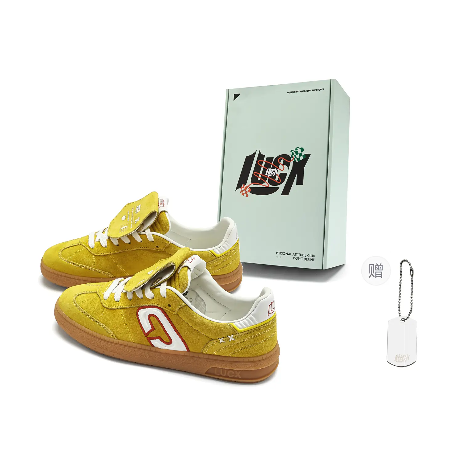 

LUCX Lucky Shoes Повышающие рост, устойчивые, износостойкие, легкие, дышащие низкие кеды Unisex - Желтый - Эксклюзивная упаковка - Подарочная карта