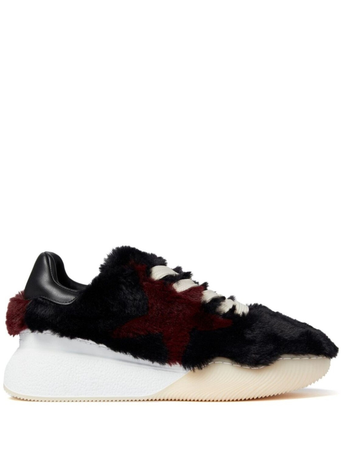 Stella McCartney кроссовки Loop из искусственного меха, черный