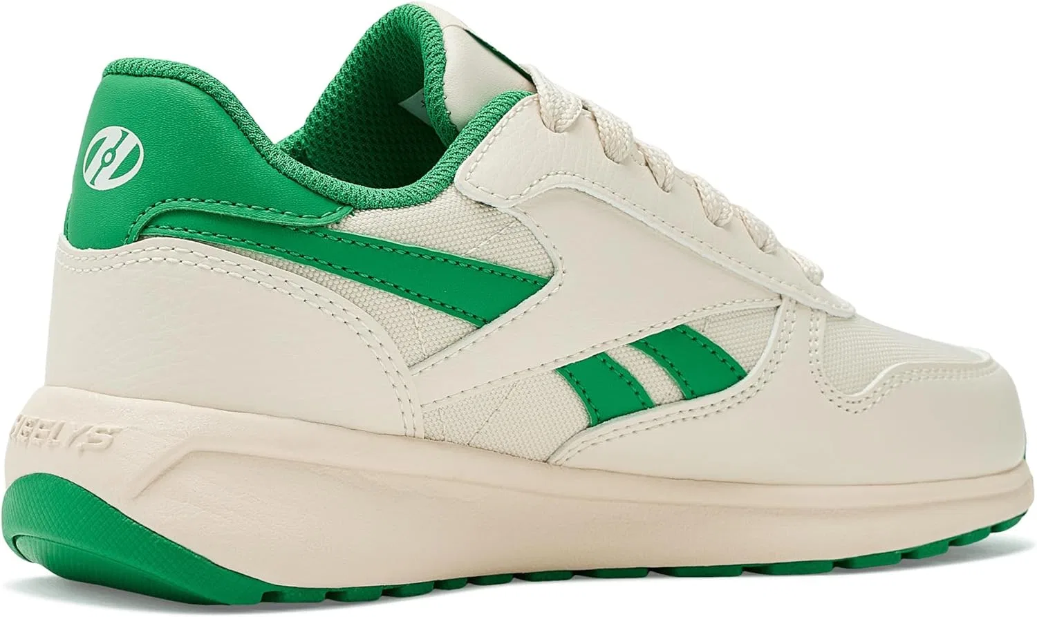 Кроссовки-ролики Heelys Reebok Classic, Cream/White/Green — фото 3