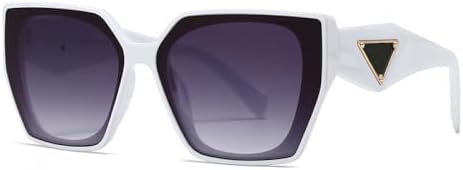 

Квадратные солнцезащитные очки для женщин, очки «кошачий глаз», классические винтажные солнцезащитные очки с защитой от УФ-излучения UV400 для активного отдыха MTZJH, White