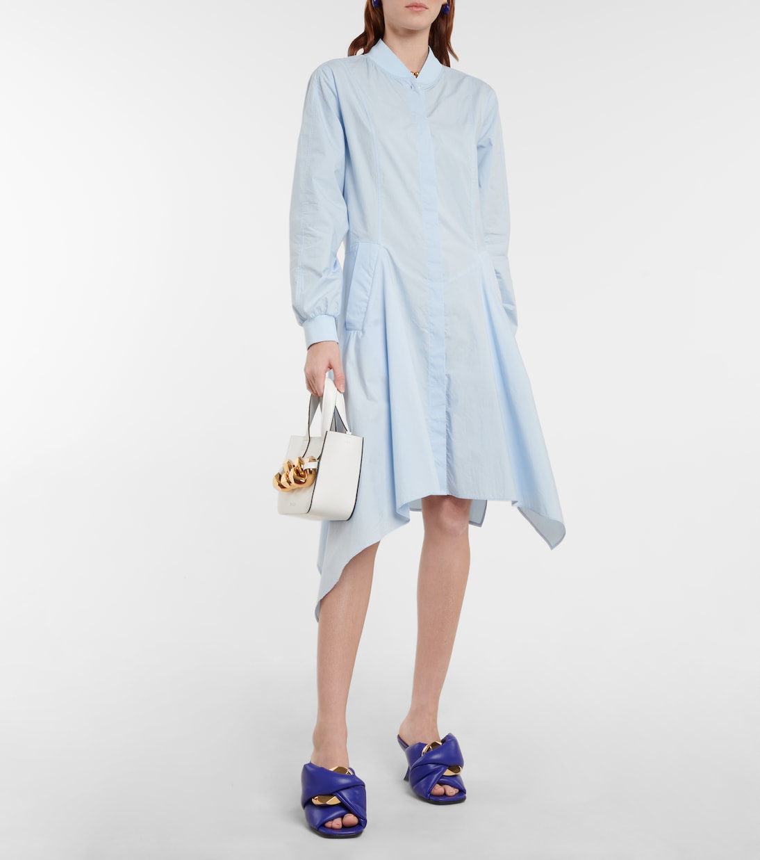 Мюли Chain Twist из искусственной кожи JW Anderson, Cobalt — фото 2
