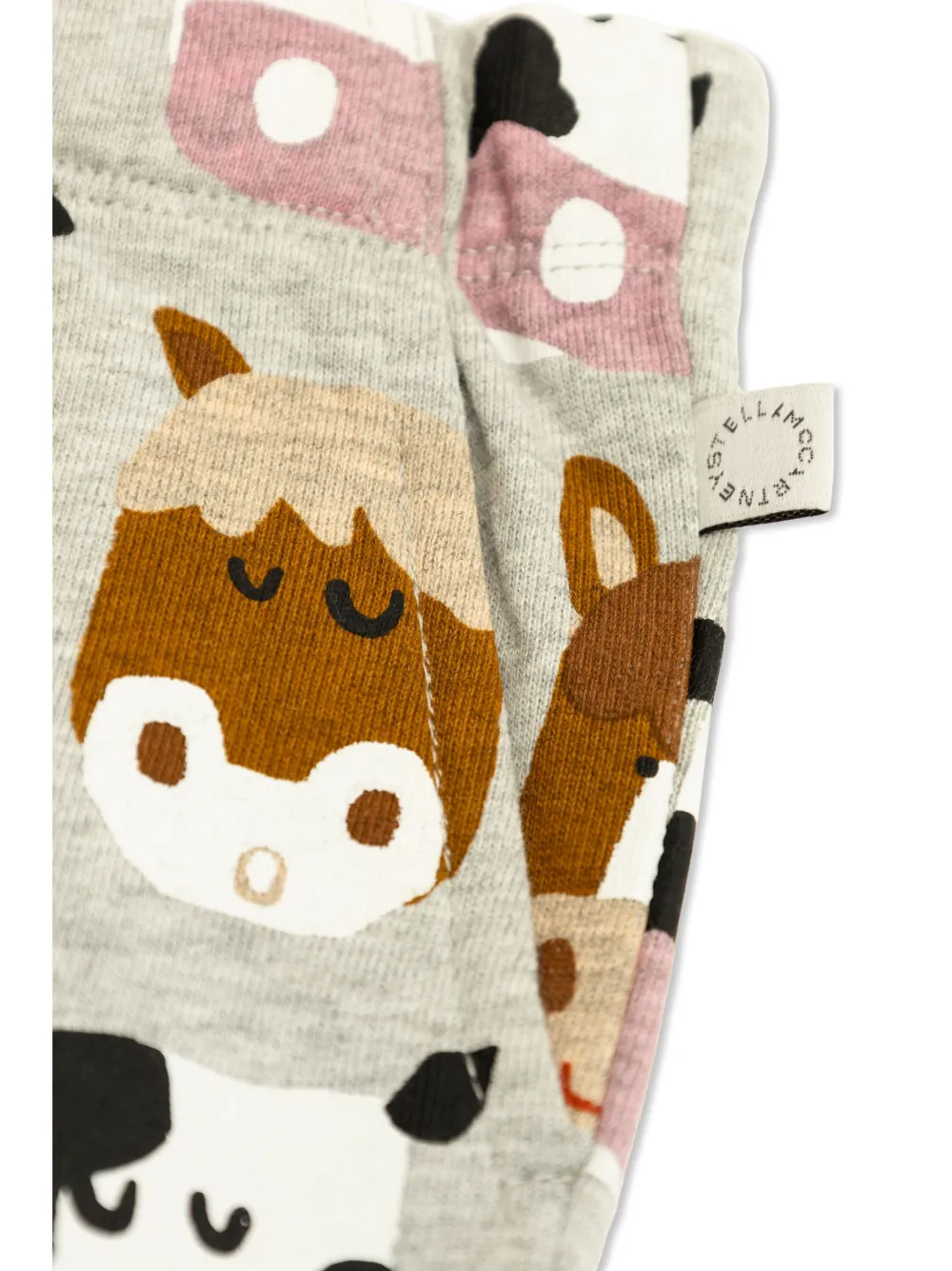 Спортивные брюки с графичным принтом Stella McCartney Kids, серый — фото 3