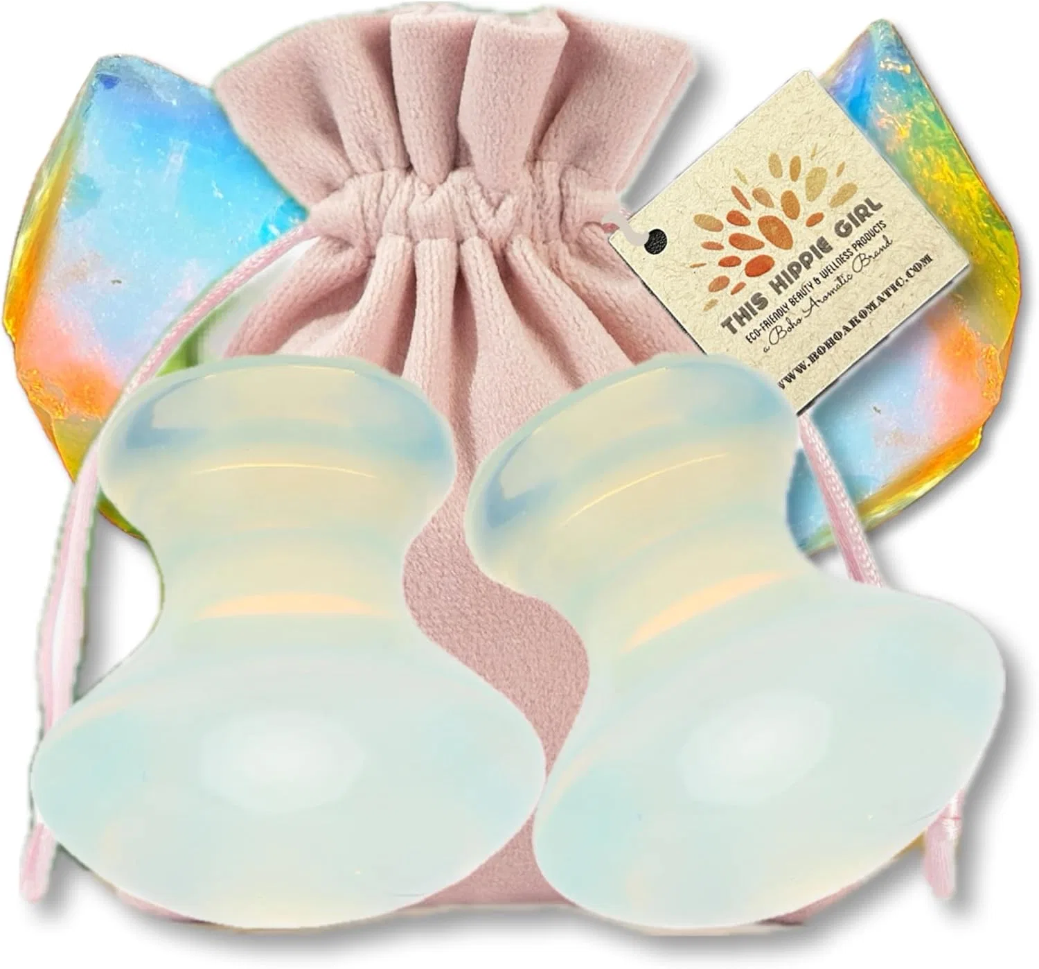 Набор для лица Gua Sha Mushroom Boho Aromatic из 2 предметов, опалит