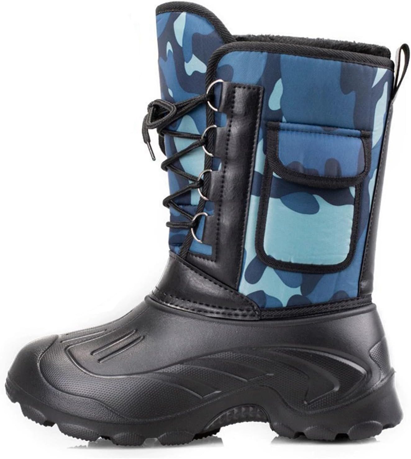 

Женские зимние ботинки DHAEY, легкие, противоскользящие, снежные, водонепроницаемые, удобные, с теплой меховой подкладкой, унисекс, для улицы, средние по голенищу (Цвет: синий, Размер: 13,5 женский / 12 мужской)