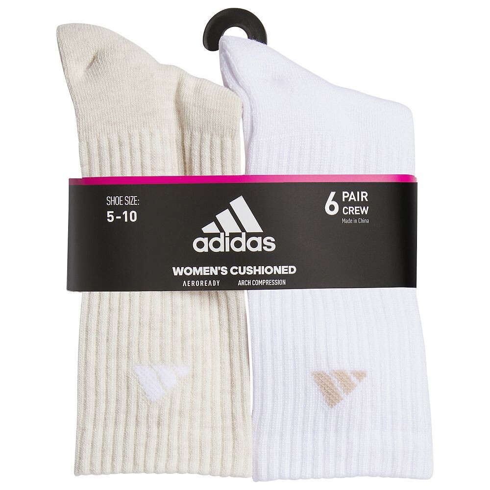 Женские носки adidas Athletic Crew (6 пар) Adidas, цвет Light Purple — фото 2