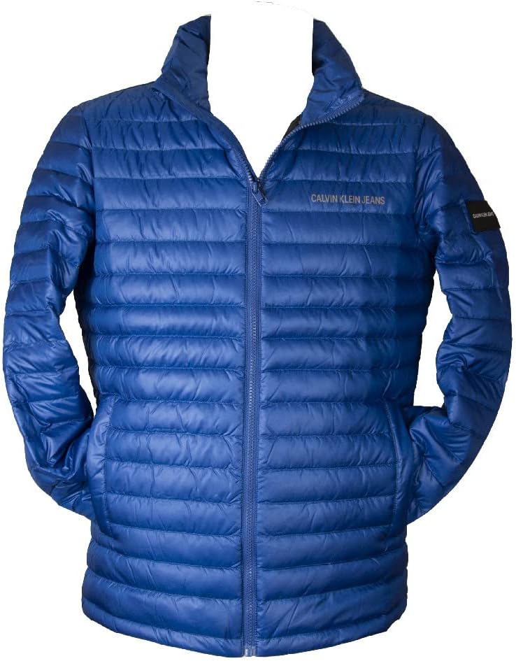 

Мужская куртка-пуховик Calvin Klein Jeans с водоотталкивающим покрытием, на молнии и карманах, EO LT WT DOWN JK, Cg5 Mazarine Blue