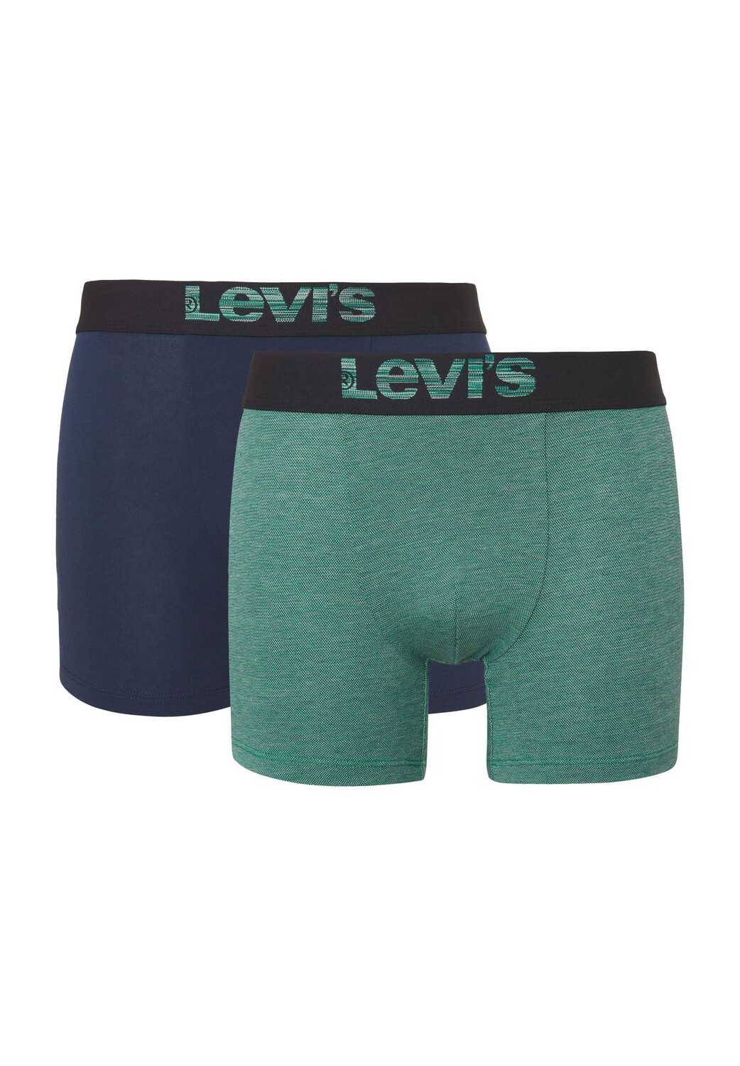 

Трусы, 2 шт., пояс с логотипом, мужские Levi's, зеленый
